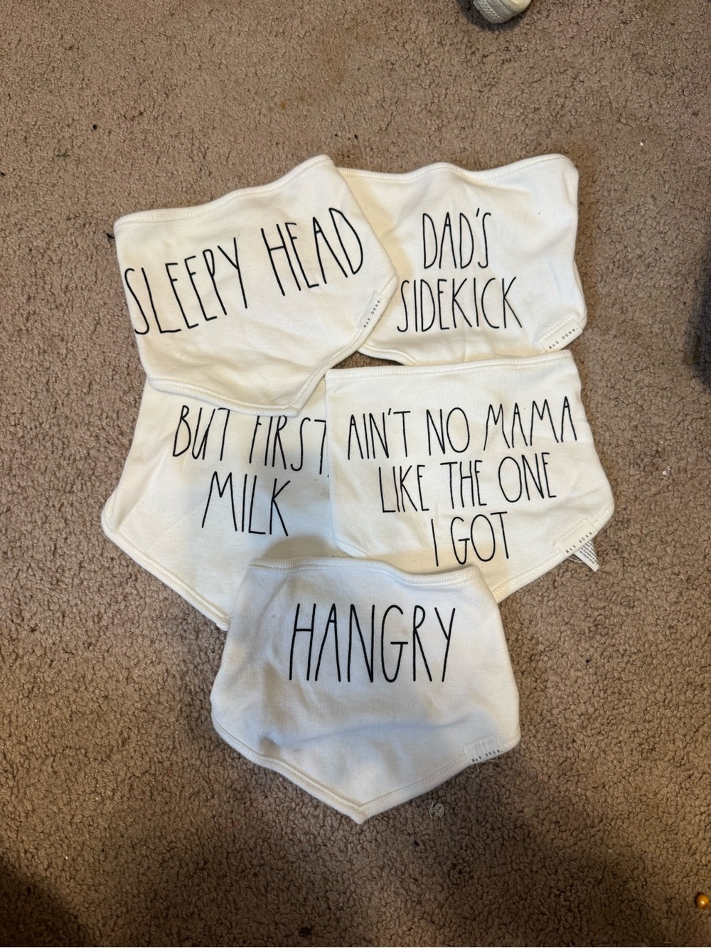 Rae Dunn baby bibs